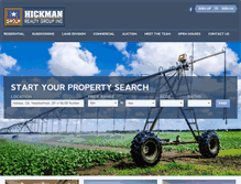 Tablet Screenshot of hickmanrealty.com